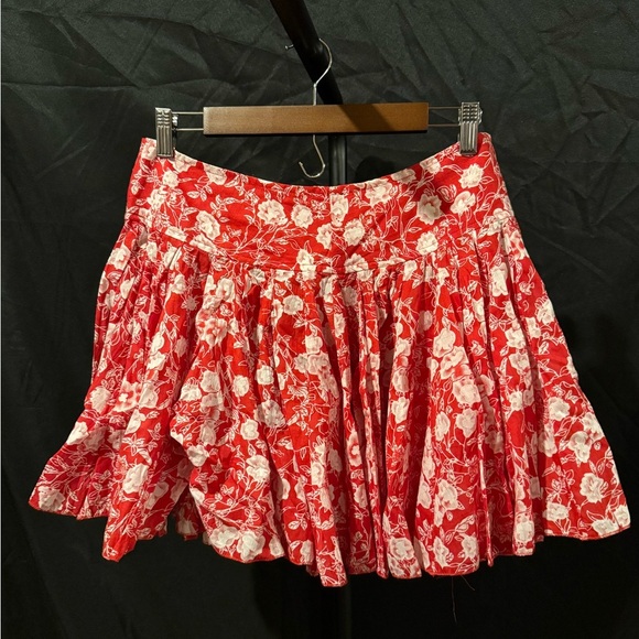 Ladies Raga size Large Floral Red and White Women's Skirt - Picture 1 of 5